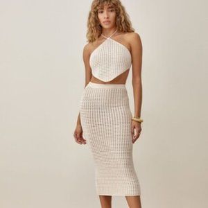 NWT Reformation Circa Open Knit Two Piece